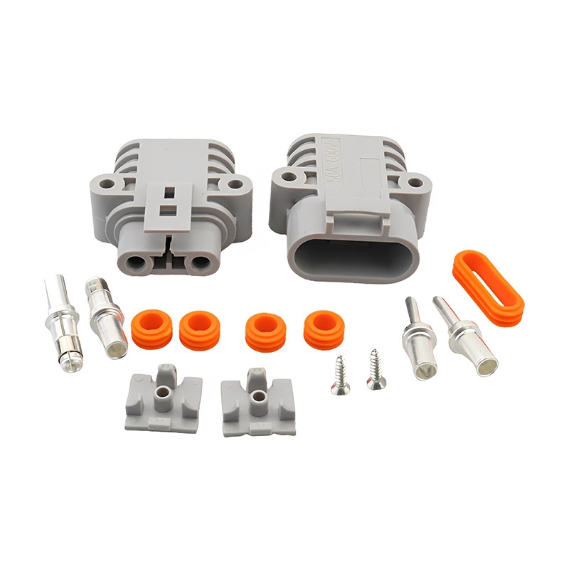 50A防水连接器驻车空调对接公母插头配件 汽/货车电源12V双保险扣