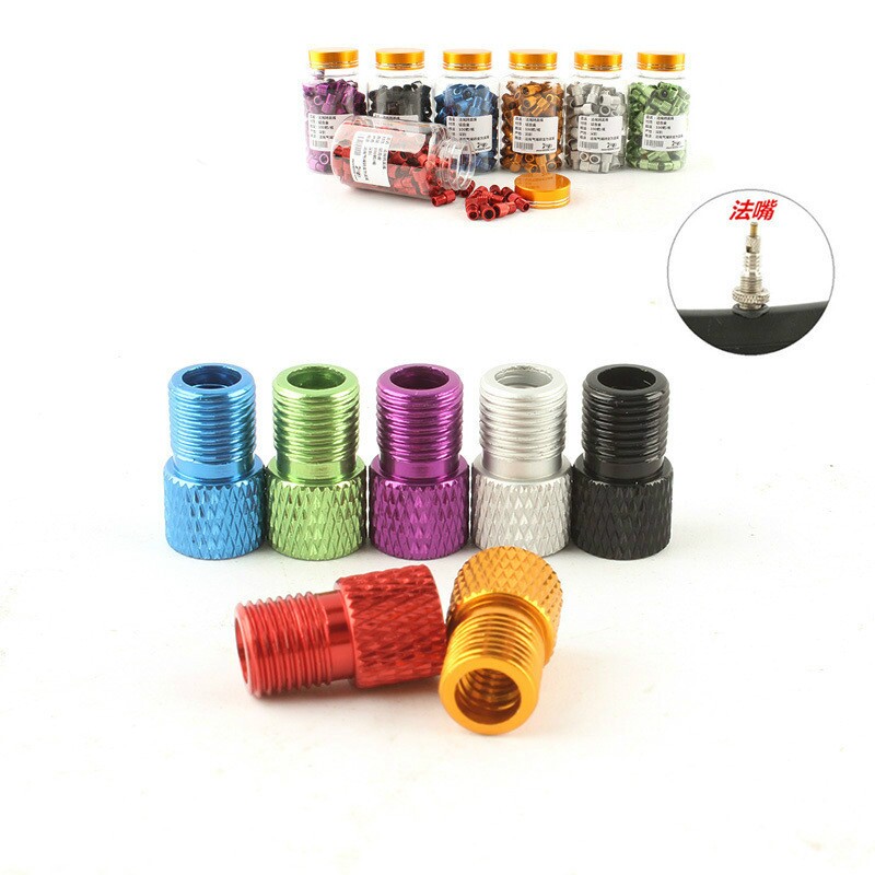 打气筒法嘴转美嘴法式气嘴转换头喜德盛自行车公路车死飞转换器