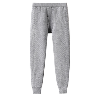 恒源祥三层加厚保暖裤男士纯棉秋裤夹棉毛裤中老年人衬裤打底线裤