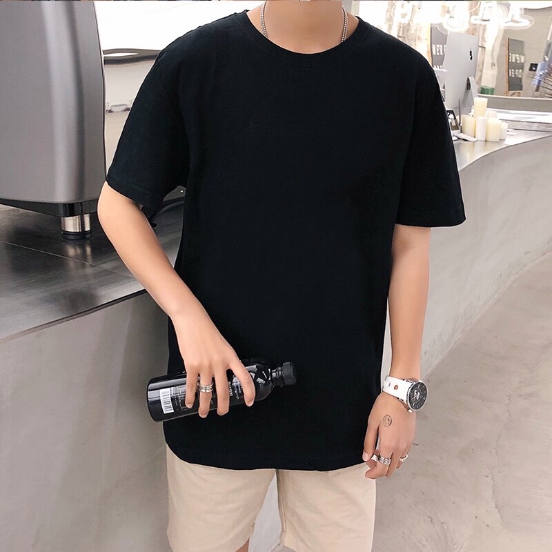 港风200克重磅纯棉T恤ins纯色男女情侣打底学生百搭上衣1600/P17,男装T恤,星座223-3（原星座201-3）