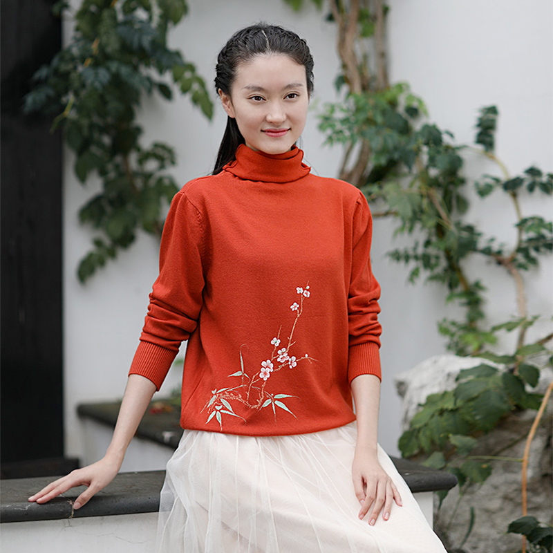 佛笑缘之清辉照衣裳 手绘堆堆领打底衫在类目 女装/女士精品, 毛衣中 - 来自Buy2taobao.com提供专业的淘宝代购服务