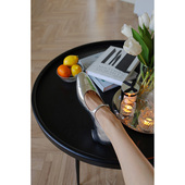 IORE设计师原创法式 气质百搭舒适镜面牛皮圆头包头中跟玛丽珍单鞋