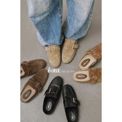 IORE理想矿石编织金属扣勃肯鞋