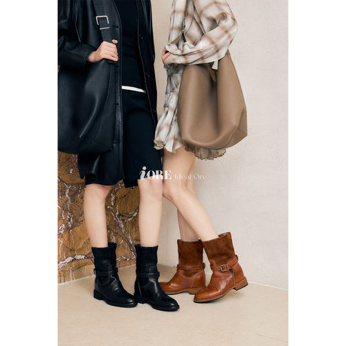 IORE理想矿石水洗马皮切尔西短靴