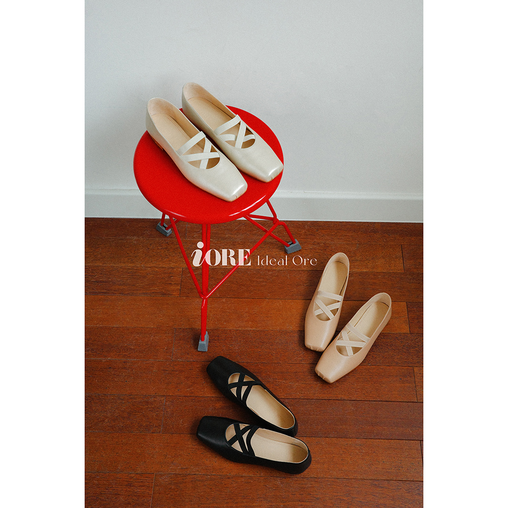 IORE理想矿石优雅交织芭蕾单鞋