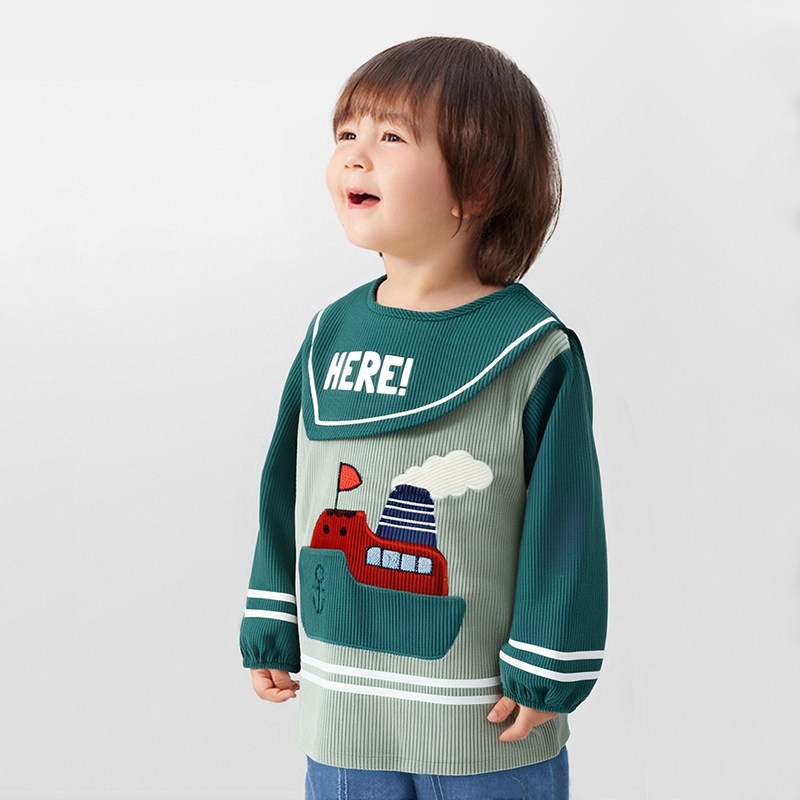 儿童吃饭罩衣男宝秋冬外穿宝宝围兜防水防脏反穿衣幼儿园饭兜护衣,童装/婴儿装/亲子装,反穿衣/罩衣,淘宝优惠券,粉丝福利购,淘宝优惠卷