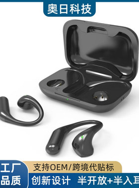 跨境Air6半开放式蓝牙耳机 OWS挂耳式半入耳式超长续航蓝牙耳机