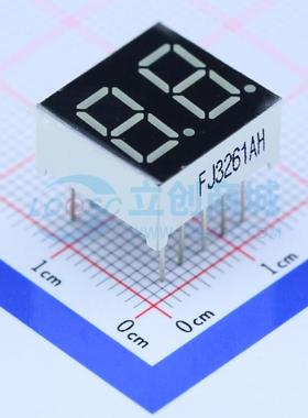 LED数码管 FJ3261AH 插件 2位 红色 共阴极 原装 电子元器件配单