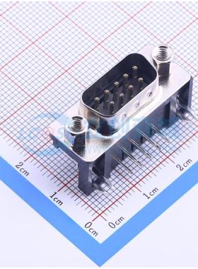 D-DMR009PM-D002 弯插 D-Sub 公 9P 弯插 D-Sub/VGA连接器