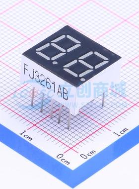 LED数码管 FJ3261AB 插件 2位 蓝色 共阴极 原装 电子元器件配单