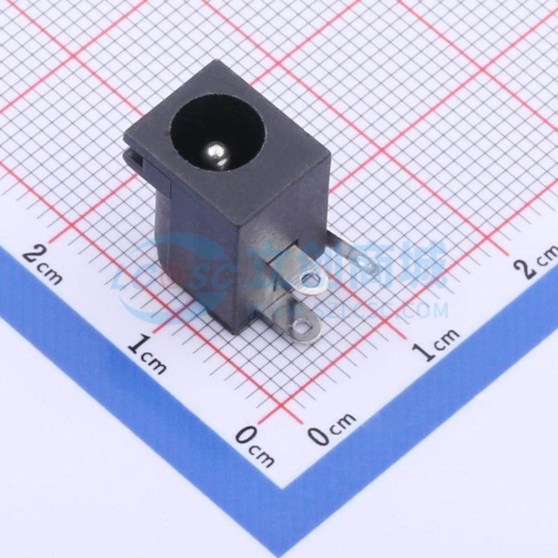 KH-DC-005B-2.0 插件 DC电源插座 弯插 2mm 6.3mm DC电源连接器