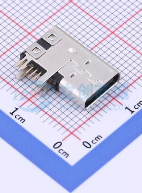 USB连接器 MC-710 插件 式外壳DIP Type-C 侧插 电子元器件配单