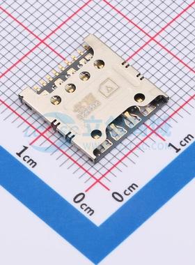 SIM卡连接器 2199337-5 - 拔插式 MicroSIM卡 1.2mm 电子元器件