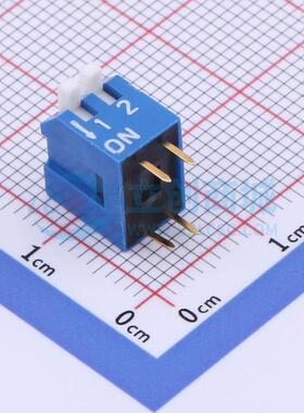 拨码开关 DS1040-02BT 插件 2位