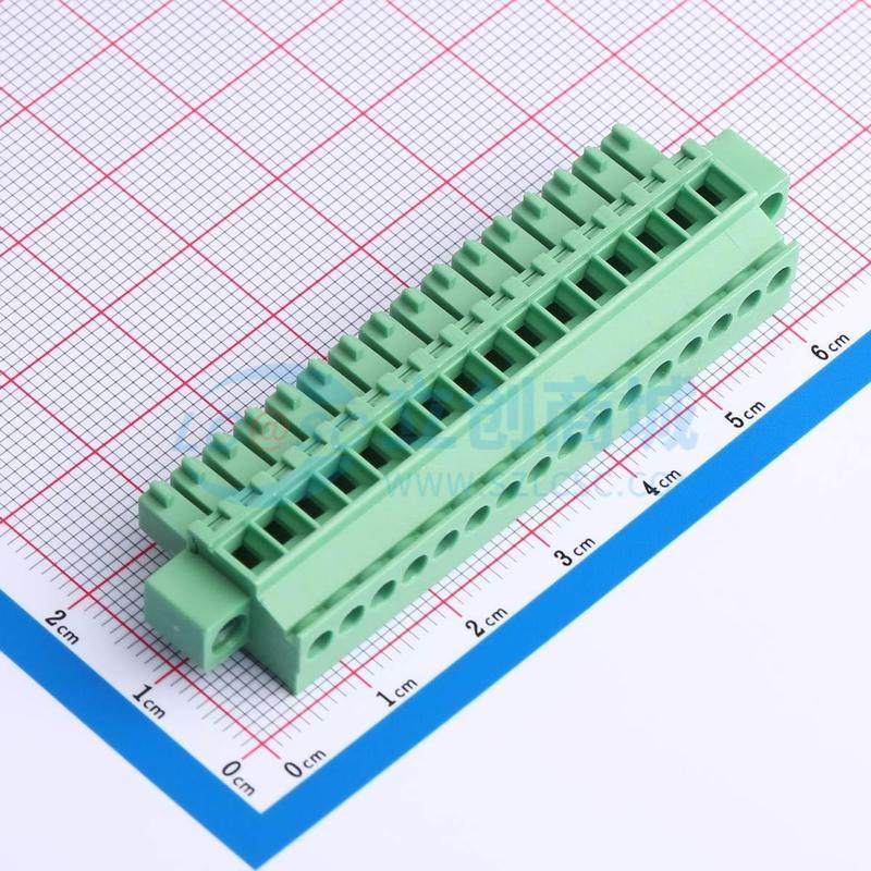 插拔式接线端子 DB2EKAM-3.5-16P-GN-S P=3.5mm 1x16P 3.5mm 原装