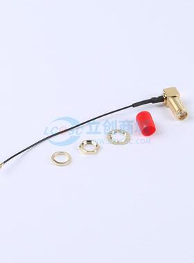 射频连接线 KH-SMAKW-IPEX3-RG0.81-B90 - SMA转IPEX 9cm 3代
