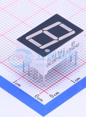 LED数码管 SLR0561CRC1BD-6.2 插件 1位 红色 共阴极 电子元器件
