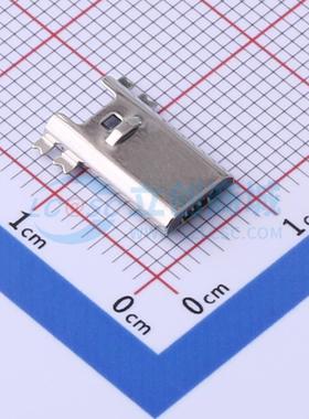 USB连接器 FUS420-MSBK6M SMD Micro USB  Type 5PIN 公头黑色 Mi