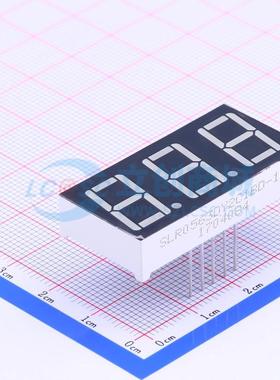 LED数码管 SLR0563DY2C1BD-10 插件 3位 黄色 共阴极 电子元器件