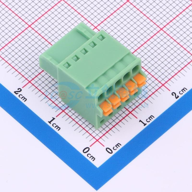 插拔式接线端子 KF2EDGKD-2.54-5P P=2.54mm 原装 电子元器件配单