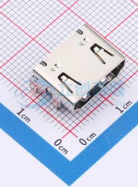 ZX-HDMI-WTM19148 SMD HDMI 母 19P 卧贴 D-Sub/VGA连接器