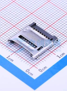 SD卡/存储卡连接器 472192001 SMD 翻盖式 卡座