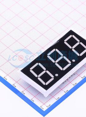 LED数码管 SP410801N/24 插件 3位 红色 共阳极 电子元器件配单