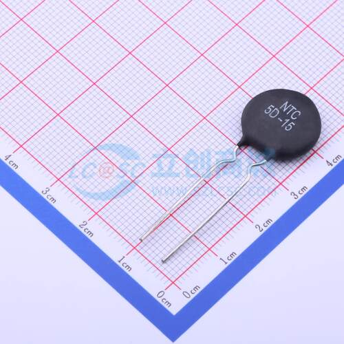 NTC热敏电阻 5D-15 插件,P=7.5mm 5Ω 2800K 6A 电子元器件配单
