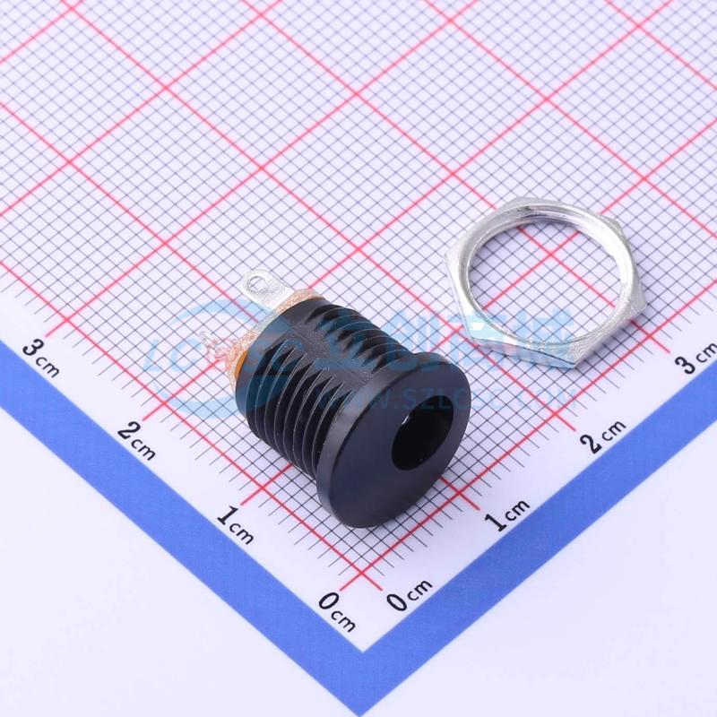 DC-D022-200 插件 DC电源插座 直插 2mm 6.2mm DC电源连接器