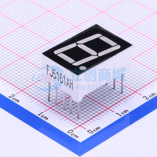 LED数码管 FJ5161AH 插件 1位 红色 共阴极 原装 电子元器件配单