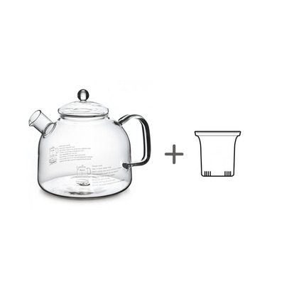 Trendglas玻璃壶盖过滤网泡茶壶煮茶壶茶滤 欧式花茶壶蜡烛加热台
