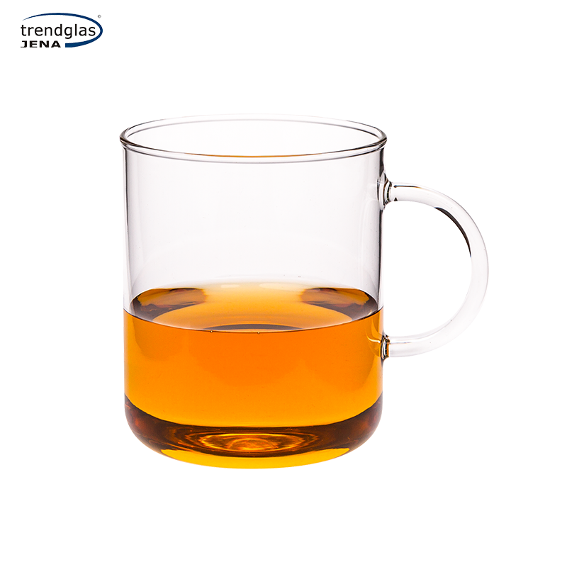 德国进口Trendglas玻璃杯耐热防爆透明水杯大容量家用泡茶杯带把