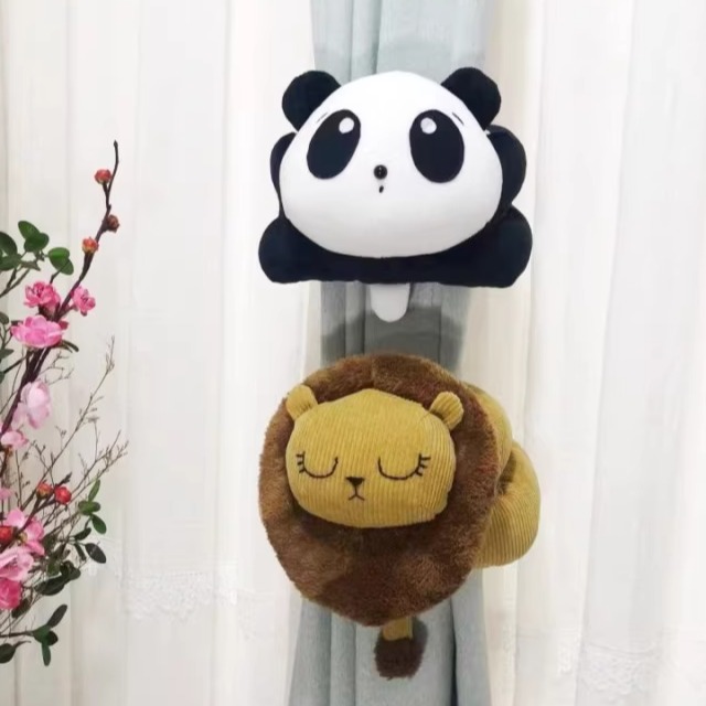 卡通创意门挡门把手防撞可爱儿童防夹手保护套静音窗帘扣绑带挂饰