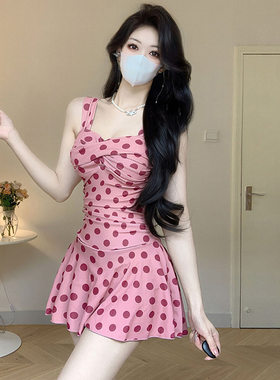 泳衣女甜美保守纯欲风平角高颜值
