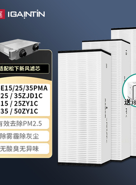 适配松下新风系统FY-E15/25/35PMA滤芯ZDP1C ZY1C滤网ZJD1C ZJP1C