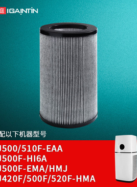 适配海尔空气净化器KJ420/520F-HMA滤芯500F-EMA/HMJ滤网510F-EAA