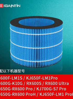 适配美的空气净化加湿器湿帘KJ650/600F-LM1S滤芯FS-60J1/XH1滤网