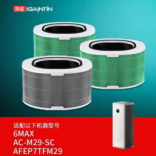 适配小米米家空气净化器6MAX滤芯AC-M29-SC滤网AFEP7TFM29