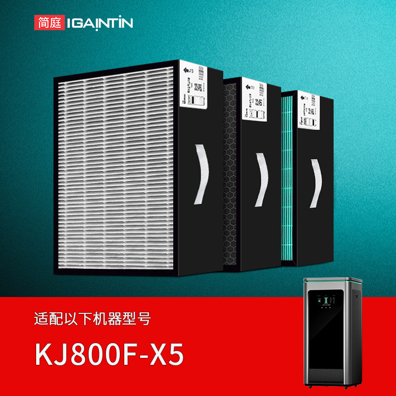 适配华为智选鸿蒙智选IAM空气净化器KJ800F-X5增强版滤芯滤网