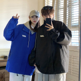 港风宽松休闲服潮男大码休闲夹克纯色情侣外套8801P65，男装夹克，电商A113-2
