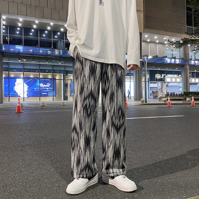 秋季扎染休闲裤男百搭港风潮III直筒束脚裤子311B-2P50,男装休闲裤,电商A113-2