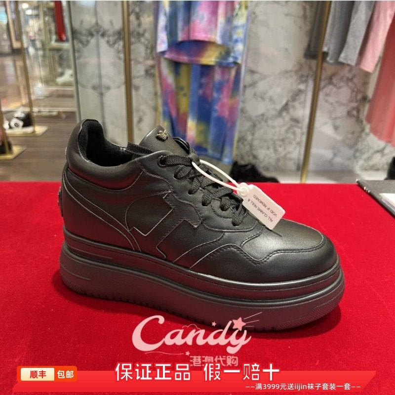 IIJIN休闲内增高9CM小白鞋女单鞋