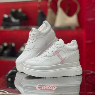 小白鞋 2026超轻水钻内增高9cm厚底休闲板鞋 iijin艾今正品 香港代购