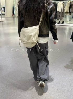 Smart Rabbit |流浪地球｜灰色工装多口袋阔腿降落伞休闲裤男女款