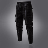 春季新款男士休闲长裤松紧腰修身束脚裤1812-YK42-P90，男装休闲裤，星座1812