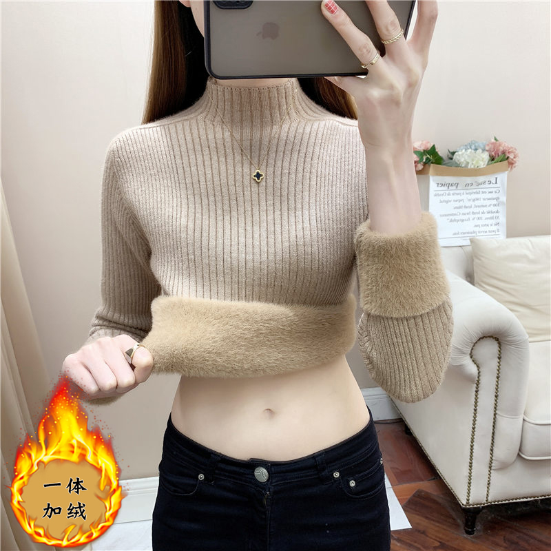 冬季打底衫上衣套头针织毛衣