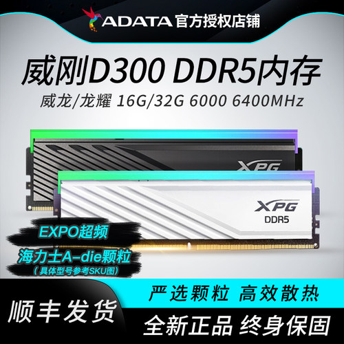 威刚龙耀DDR5内存吹雪联名