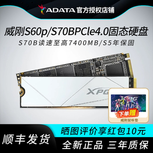 2T台式 m.2固态硬盘1T 机电脑笔记本硬盘pcie4.0 S60pro 威刚S70B