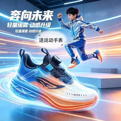 2026男童中大童运动鞋春夏季