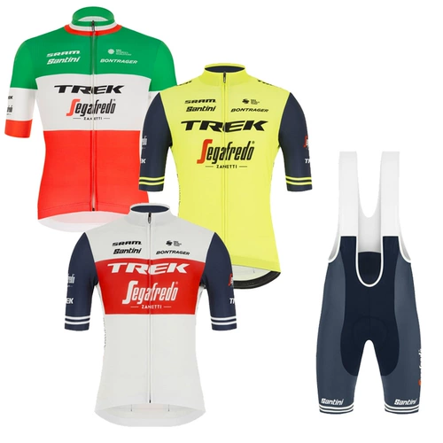 Santini Trek-Segafredo Командная команда комфортабельная верховая служба поклонника с короткими рукавами